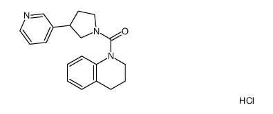 (3,4-dihydro-2H-quinolin-1-yl)(3-(pyridin-3-yl)pyrrolidin-1-yl)methanone hydrochloride Structure