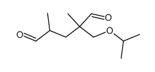 2-isopropoxymethyl-2,4-dimethyl-glutaraldehyde结构式