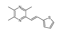 (E)-2-(2-thienyl)-vinyl-3,5,6-trimethylpyrazine Structure