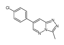 7-(4-chlorophenyl)-3-methyl-[1,2,4]triazolo[4,3-b]pyridazine Structure