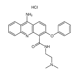 N-<2-(dimethylamino)ethyl>-9-amino-3-phenoxyacridine-4-carboxamide dihydrochloride结构式