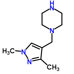 1-(1,3-DIMETHYL-1 H-PYRAZOL-4-YLMETHYL)-PIPERAZINE Structure