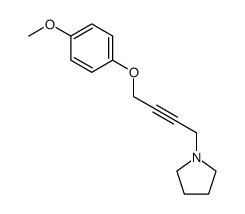 1-[4-(4-methoxy-phenoxy)-but-2-ynyl]-pyrrolidine Structure