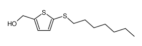 2-heptylmercapto-5-hydroxymethyl-thiophene结构式