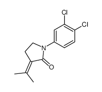 1-(3,4-dichloro-phenyl)-3-isopropylidene-pyrrolidin-2-one Structure