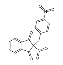 2-nitro-2-(4-nitro-benzyl)-indan-1,3-dione结构式