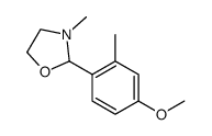 2-(4-methoxy-2-methylphenyl)-3-methyl-1,3-oxazolidine结构式