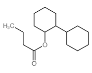 Butanoic acid,[1,1'-bicyclohexyl]-2-yl ester structure