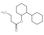 Butanoic acid,[1,1'-bicyclohexyl]-2-yl ester Structure