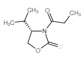 (S)-4-Isopropyl-3-propionyl-1,3-oxazolidine-2-thione structure