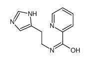 N-[2-(1H-imidazol-5-yl)ethyl]pyridine-2-carboxamide结构式
