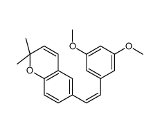 6-[(E)-2-(3,5-dimethoxyphenyl)ethenyl]-2,2-dimethylchromene Structure