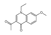 3-acetyl-1-ethyl-7-methoxyquinolin-4-one结构式