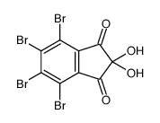 4,5,6,7-tetrabromo-2,2-dihydroxyindene-1,3-dione结构式