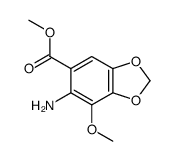 Anthranilic acid, 3-methoxy-4,5-methylenedioxy-, methyl ester (6CI) picture
