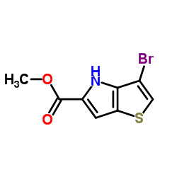 Methyl 3-bromo-4H-thieno[3,2-b]pyrrole-5-carboxylate Structure