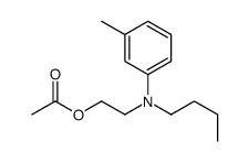 2-[Butyl(3-methylphenyl)amino]ethyl acetate Structure
