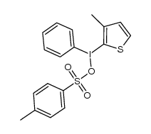 (3-methyl-2-thienyl)(phenyl)iodonium tosylate Structure