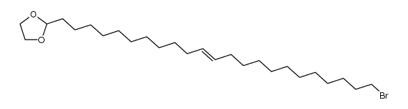 cis-24-bromotetracos-12-enal ethylene acetal Structure