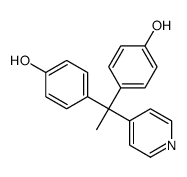 4-[1-(4-hydroxyphenyl)-1-pyridin-4-ylethyl]phenol Structure