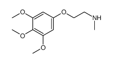 N-methyl-2-(3,4,5-trimethoxyphenoxy)ethanamine结构式