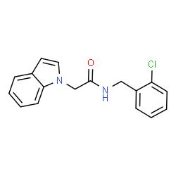 N-(2-Chlorobenzyl)-2-(1H-indol-1-yl)acetamide结构式