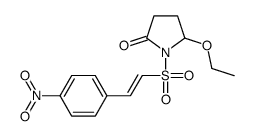 5-ethoxy-1-[2-(4-nitrophenyl)ethenylsulfonyl]pyrrolidin-2-one Structure