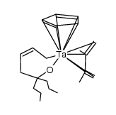 tantalum(η5-Cp)(2,3-dimethylbutadiene){C5H6O(isopropyl)2}结构式