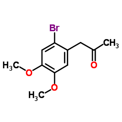 (2-BROMO-4,5-DIMETHOXYPHENYL)ACETONE结构式