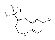 2,3,4,5-Tetrahydro-7-methoxy-4-(methyl-d3)结构式