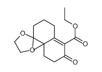 Ethyl-(8a'R)-8a'-methyl-6'-oxo-3',4',6',7',8',8a'-hexahydro-2'H-spiro[1,3-dioxolane-2,1'-naphthalene]-5'-carboxylate结构式