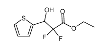 ethyl 2,2-difluoro-3-hydroxy-3-(2-thienyl)propanoate Structure