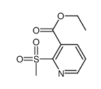 ETHYL 2-(METHYLSULFONYL)NICOTINATE Structure