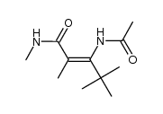 3-acetamido-2,4,4-trimethyl-N-methylaminopent-2-enamide结构式