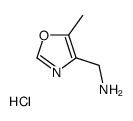 (5-methyl-1,3-oxazol-4-yl)methanamine,hydrochloride结构式