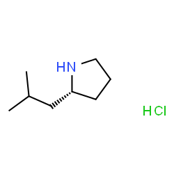 2-(2-METHYLPROPYL)PYRROLIDINE HYDROCHLORIDE结构式