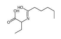 Butanoic acid,2-[(1-oxohexyl)amino]- Structure