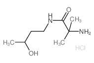 2-Amino-N-(3-hydroxybutyl)-2-methylpropanamide hydrochloride结构式
