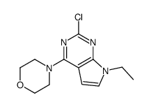 4-(2-chloro-7-ethylpyrrolo[2,3-d]pyrimidin-4-yl)morpholine Structure