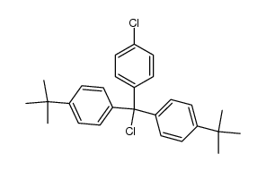 4-chlorophenylbis(4-t-butylphenyl)methyl chloride结构式