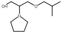 1-Pyrrolidineethanol, b-[(2-methylpropoxy)methyl]-结构式