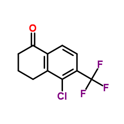 5-Chloro-6-(trifluoromethyl)-3,4-dihydro-1(2H)-naphthalenone结构式