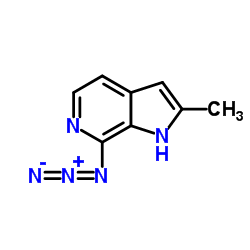7-Azido-2-methyl-1H-pyrrolo[2,3-c]pyridine结构式