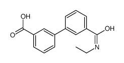 3-[3-(ethylcarbamoyl)phenyl]benzoic acid Structure