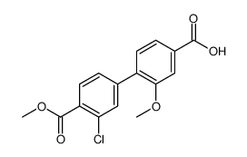 4-(3-chloro-4-methoxycarbonylphenyl)-3-methoxybenzoic acid结构式