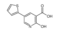 2-oxo-5-thiophen-2-yl-1H-pyridine-3-carboxylic acid结构式