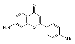 4H-1-Benzopyran-4-one,7-amino-2-(4-aminophenyl)-(9CI)结构式