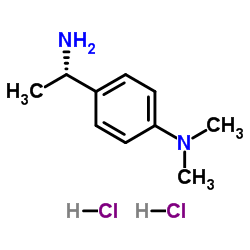 (S)-4-(1-Aminoethyl)-N,N-dimethylbenzenamine dihydrochloride structure