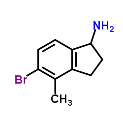 5-BROMO-4-METHYL-2,3-DIHYDRO-1H-INDEN-1-AMINE picture