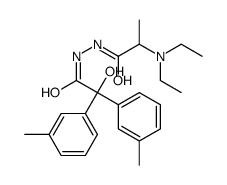 2-(diethylamino)-N'-[2-hydroxy-2,2-bis(3-methylphenyl)acetyl]propanehydrazide结构式